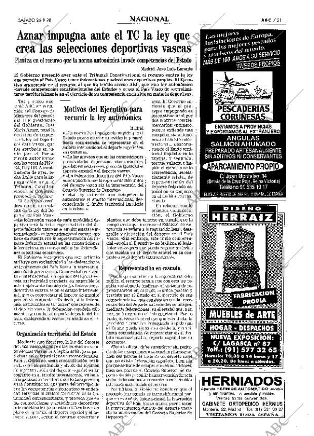 ABC MADRID 26-09-1998 página 21