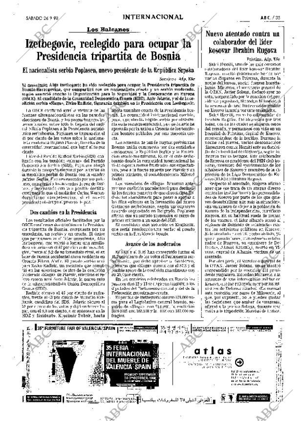 ABC MADRID 26-09-1998 página 35