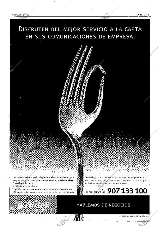 ABC MADRID 26-09-1998 página 43