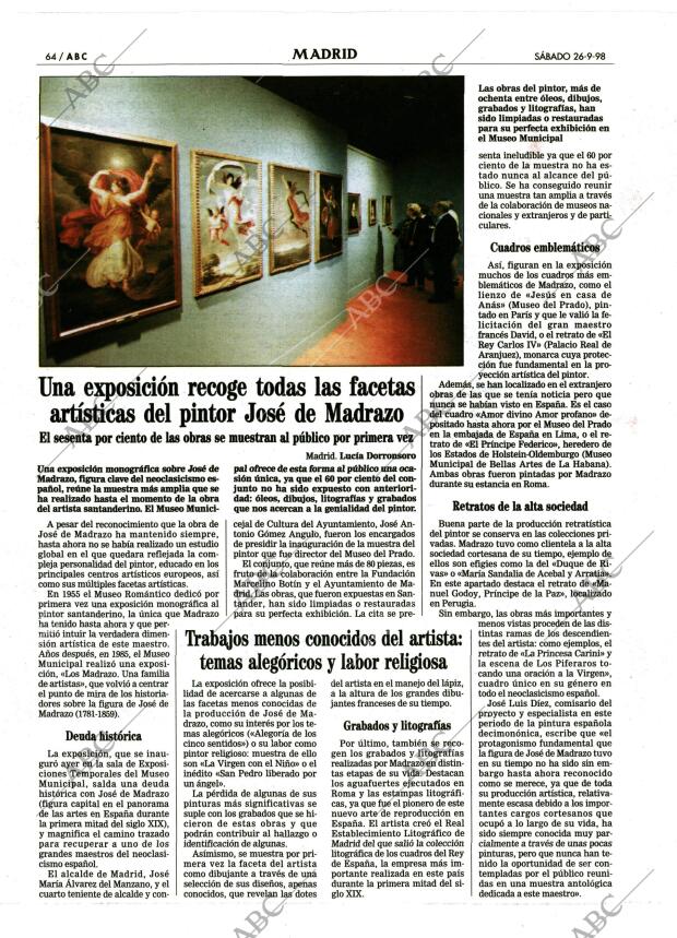 ABC MADRID 26-09-1998 página 64