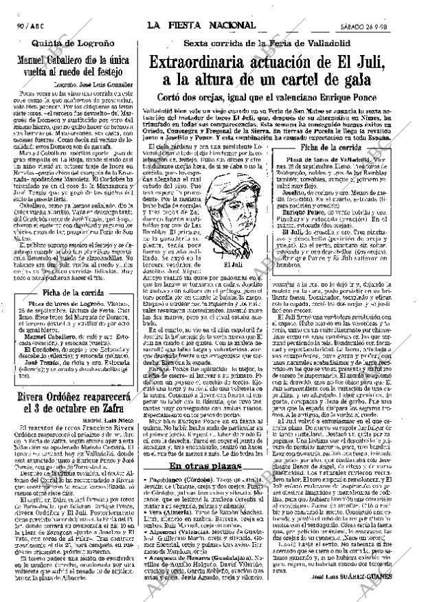 ABC MADRID 26-09-1998 página 90