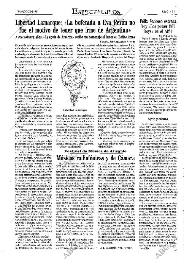 ABC MADRID 26-09-1998 página 91