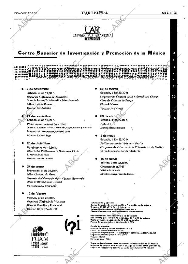 ABC MADRID 27-09-1998 página 105