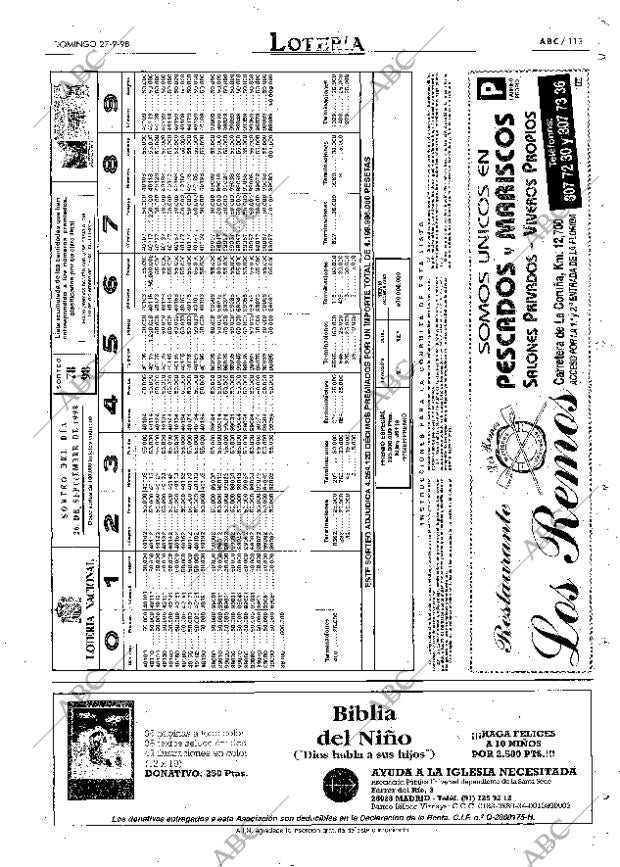 ABC MADRID 27-09-1998 página 113