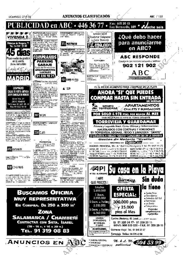 ABC MADRID 27-09-1998 página 135