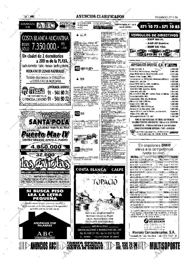 ABC MADRID 27-09-1998 página 136