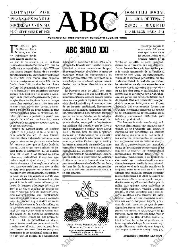 ABC MADRID 27-09-1998 página 3