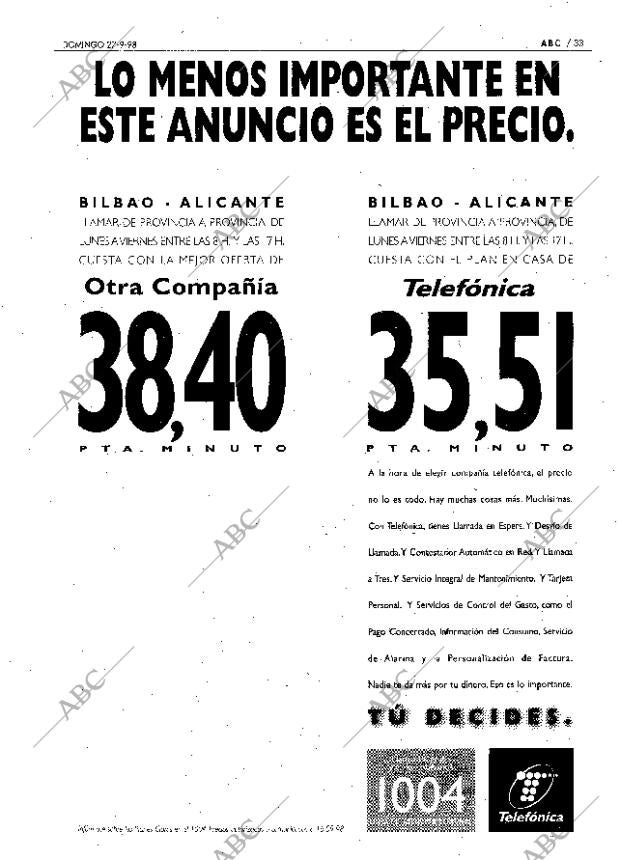 ABC MADRID 27-09-1998 página 33