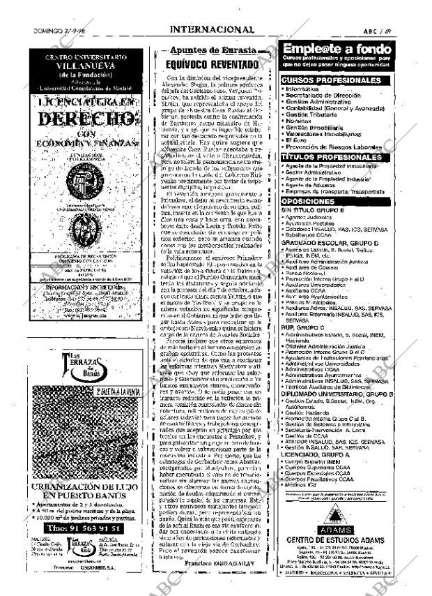 ABC MADRID 27-09-1998 página 49