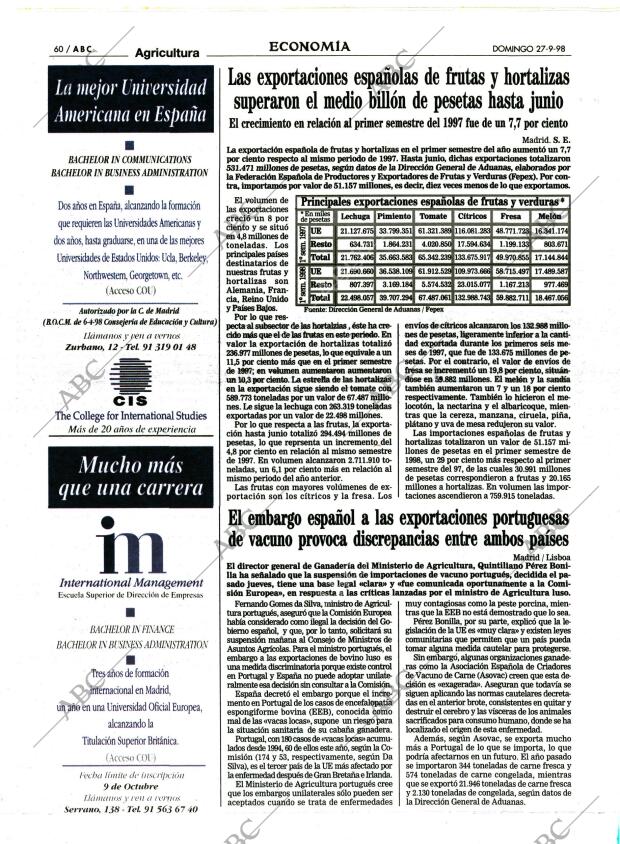 ABC MADRID 27-09-1998 página 60