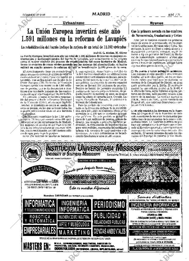 ABC MADRID 27-09-1998 página 71