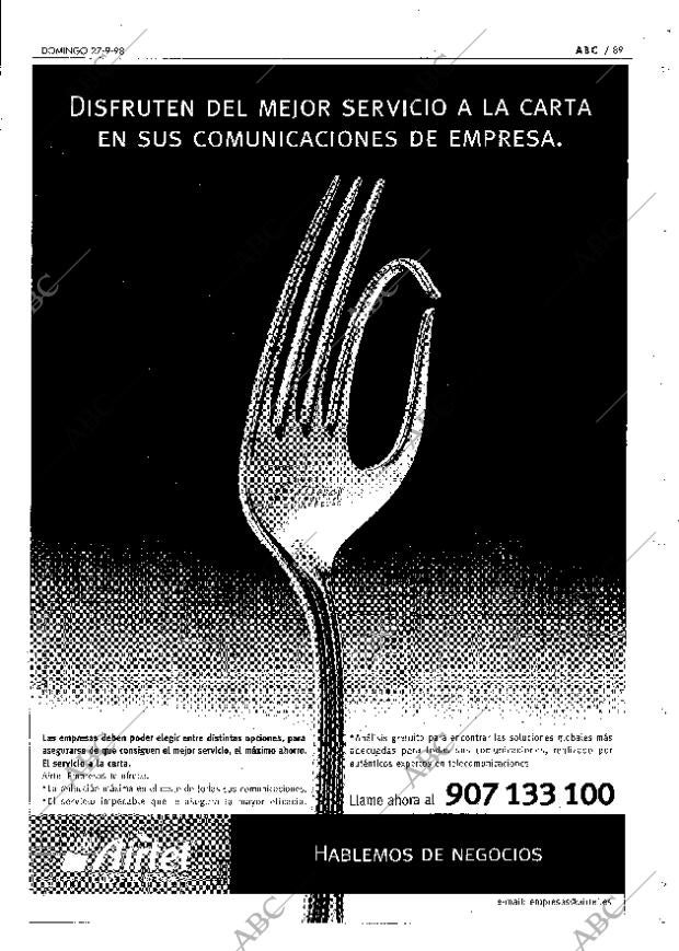 ABC MADRID 27-09-1998 página 89