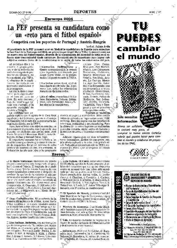 ABC MADRID 27-09-1998 página 97