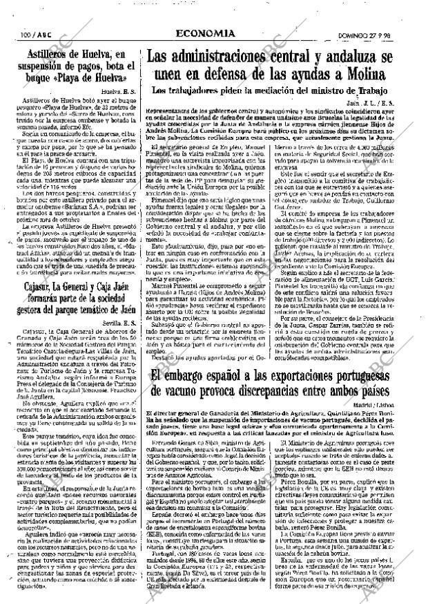 ABC SEVILLA 27-09-1998 página 100