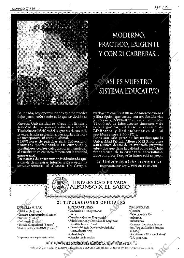 ABC SEVILLA 27-09-1998 página 101