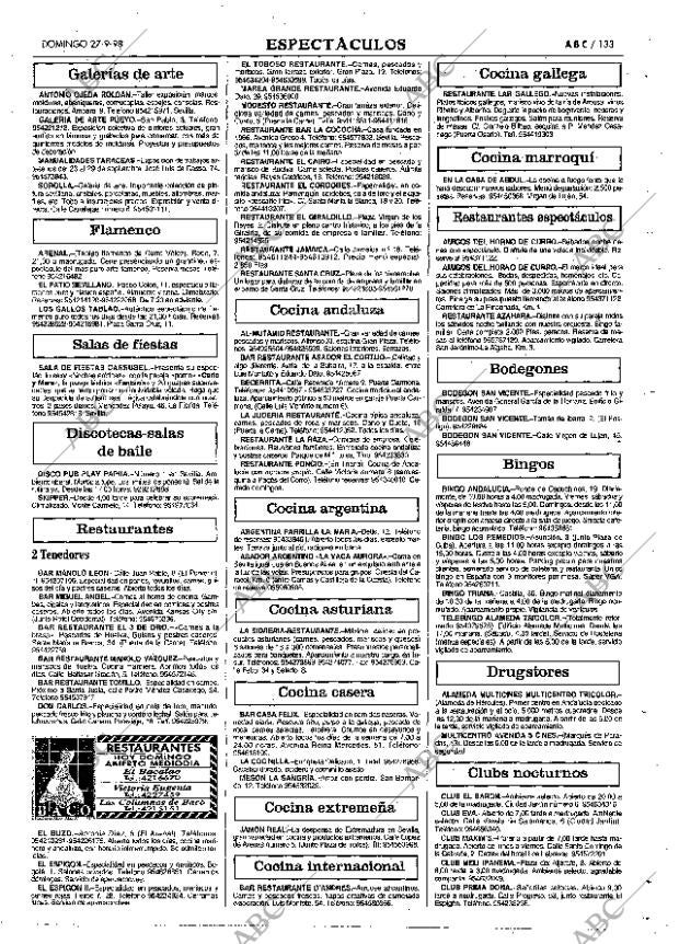 ABC SEVILLA 27-09-1998 página 133