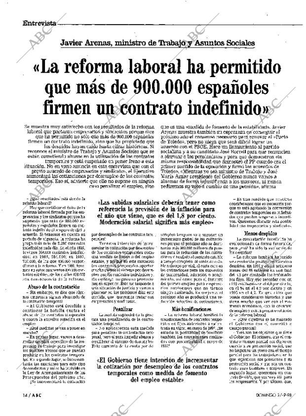 ABC SEVILLA 27-09-1998 página 14