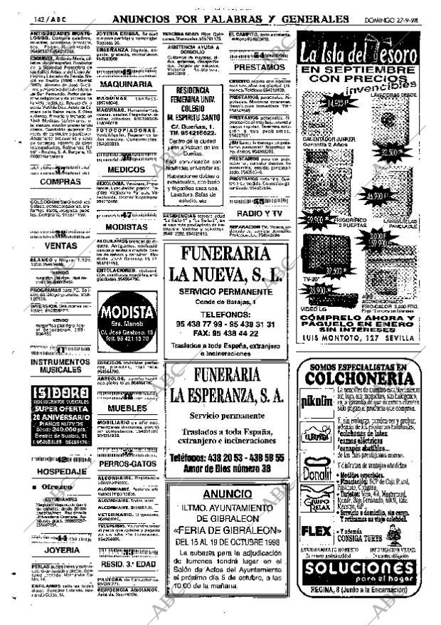 ABC SEVILLA 27-09-1998 página 142