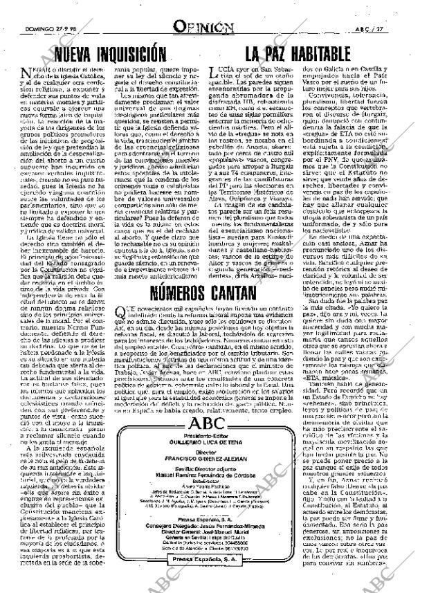 ABC SEVILLA 27-09-1998 página 27