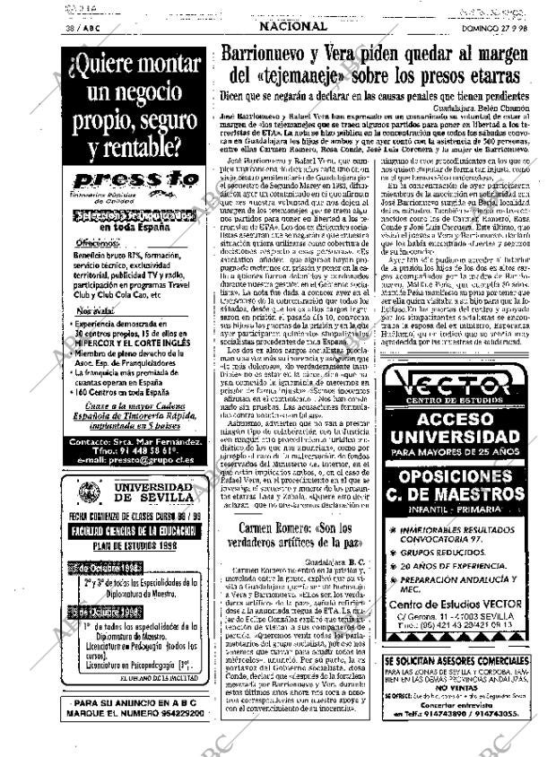 ABC SEVILLA 27-09-1998 página 38