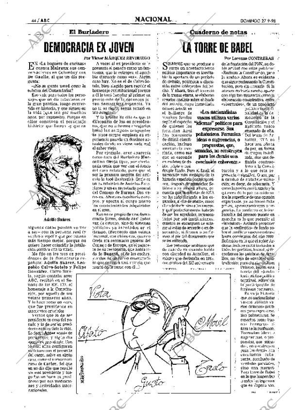 ABC SEVILLA 27-09-1998 página 44