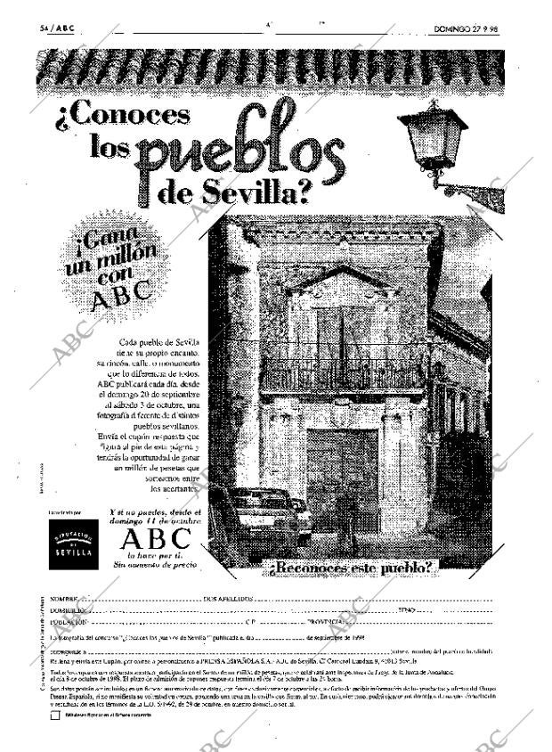 ABC SEVILLA 27-09-1998 página 54