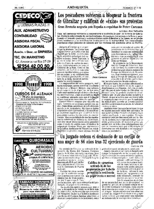 ABC SEVILLA 27-09-1998 página 58
