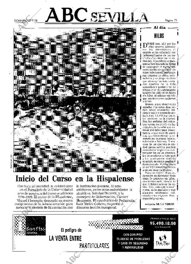 ABC SEVILLA 27-09-1998 página 71
