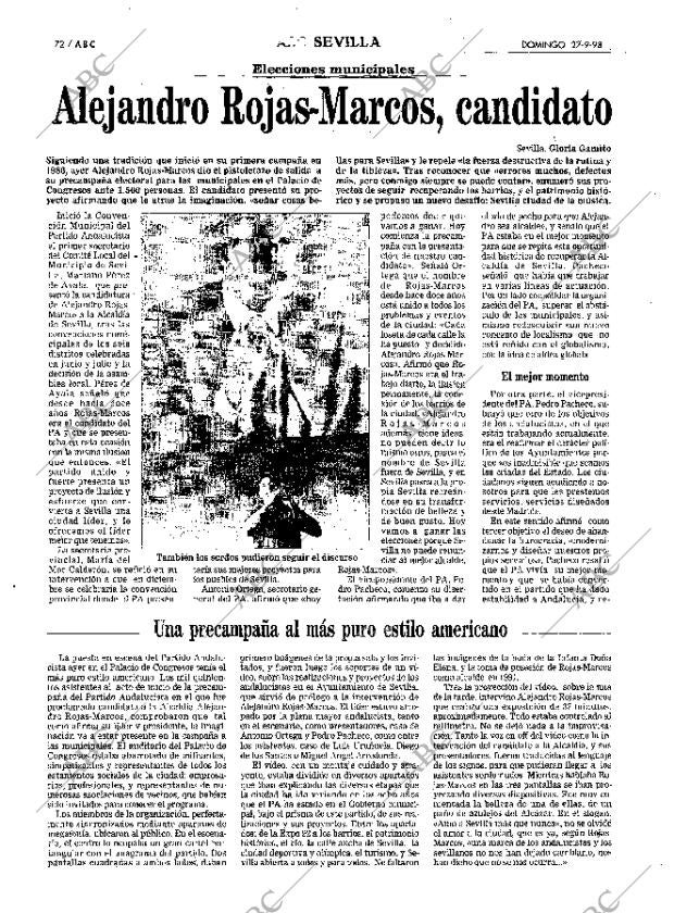 ABC SEVILLA 27-09-1998 página 72
