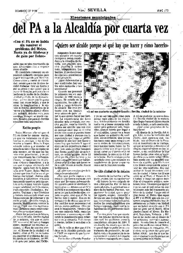 ABC SEVILLA 27-09-1998 página 73