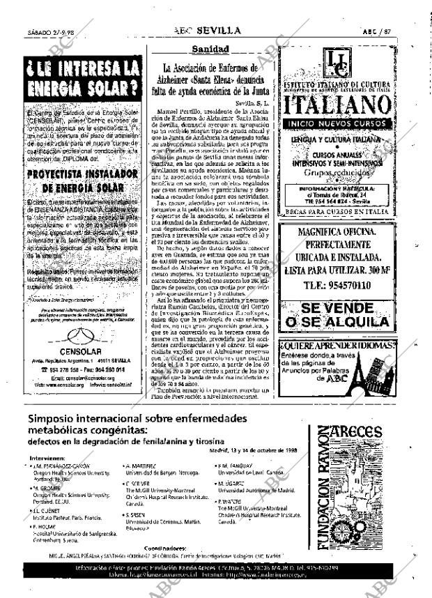 ABC SEVILLA 27-09-1998 página 87