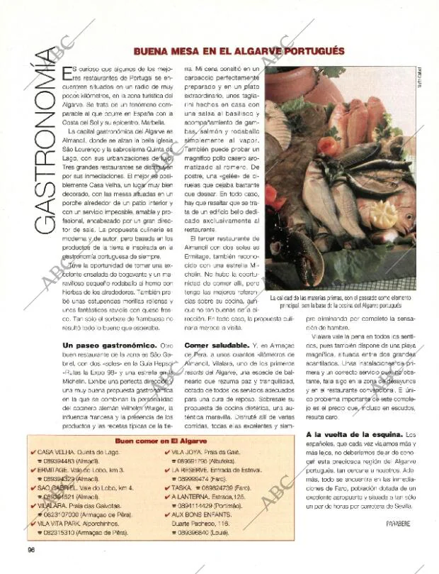BLANCO Y NEGRO MADRID 27-09-1998 página 96