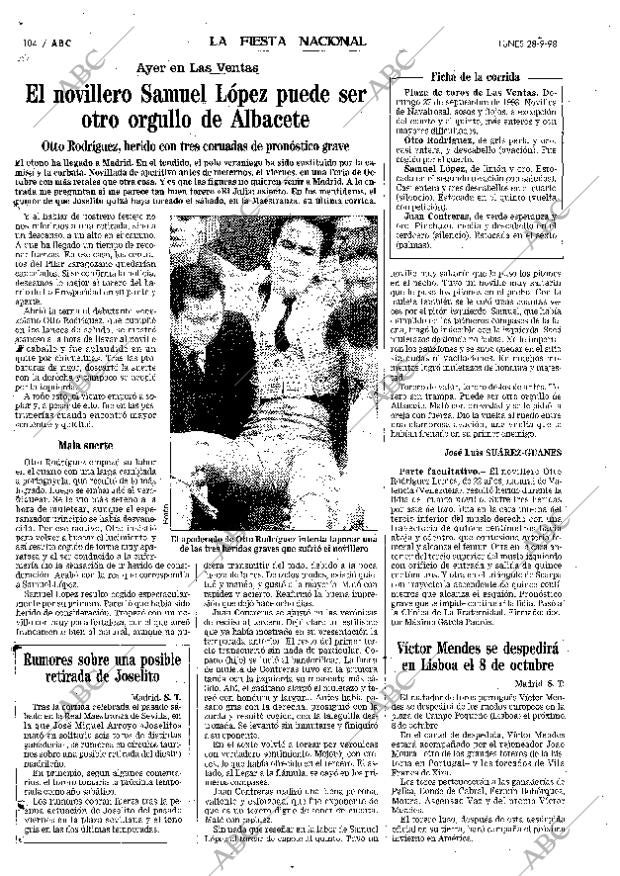 ABC MADRID 28-09-1998 página 104