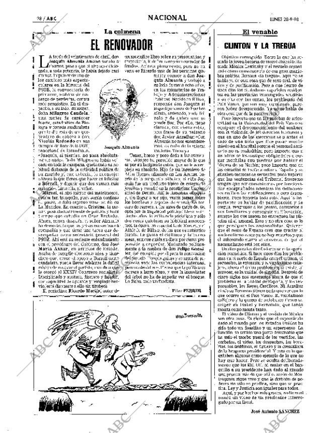 ABC MADRID 28-09-1998 página 28