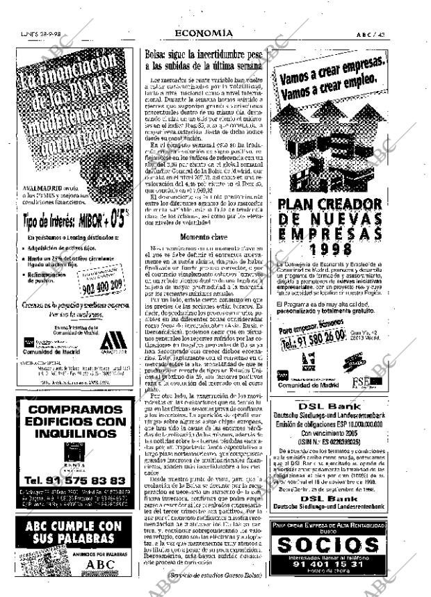 ABC MADRID 28-09-1998 página 43