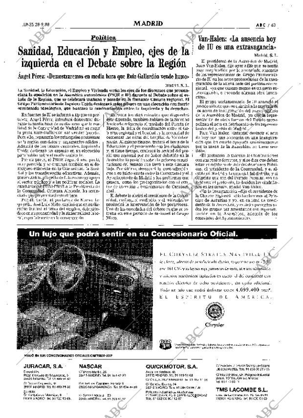 ABC MADRID 28-09-1998 página 63