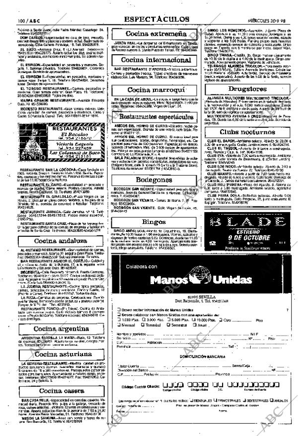 ABC SEVILLA 30-09-1998 página 100