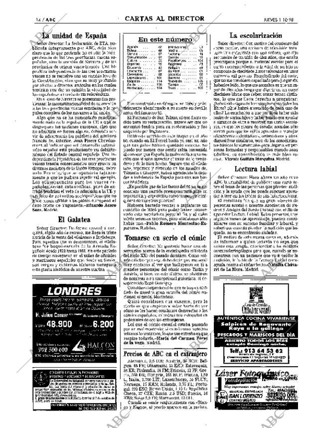 ABC MADRID 01-10-1998 página 14