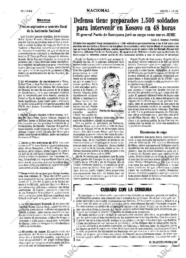ABC MADRID 01-10-1998 página 20