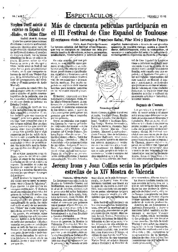 ABC MADRID 02-10-1998 página 96