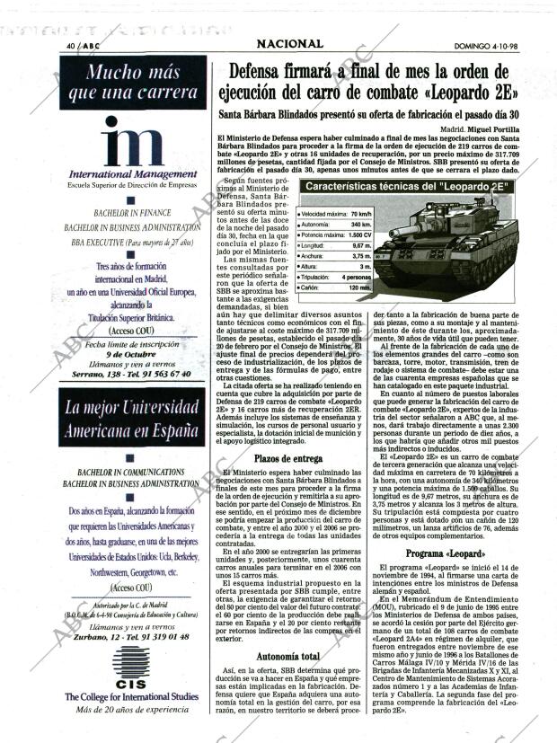 ABC MADRID 04-10-1998 página 40