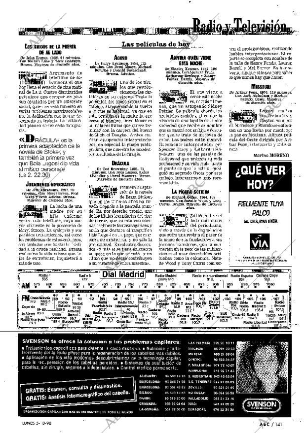 ABC MADRID 05-10-1998 página 141