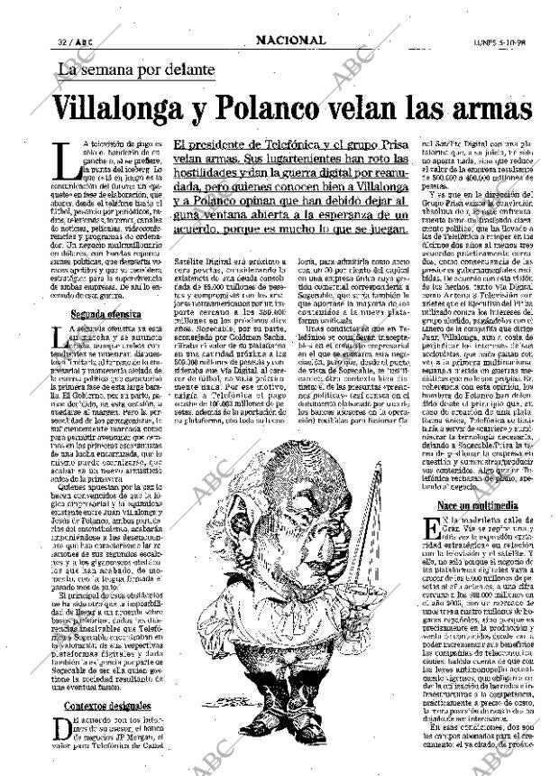 ABC MADRID 05-10-1998 página 32