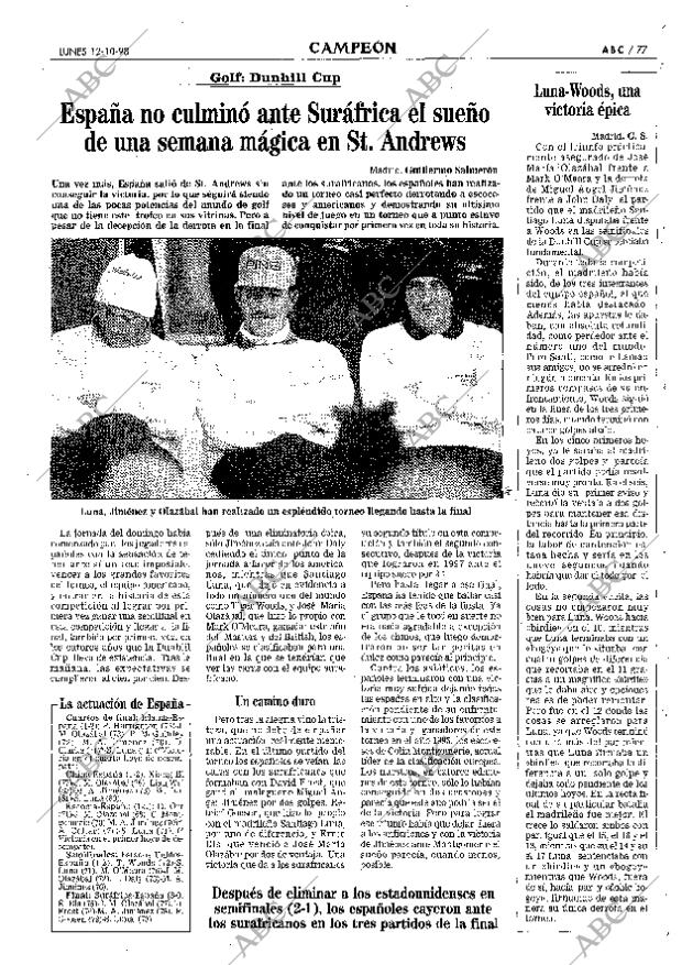 ABC MADRID 12-10-1998 página 77