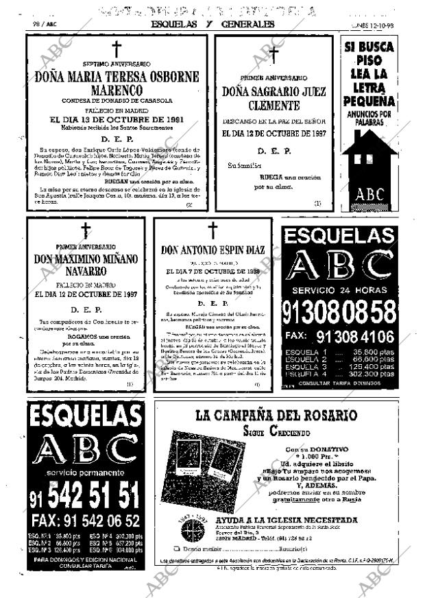 ABC MADRID 12-10-1998 página 98