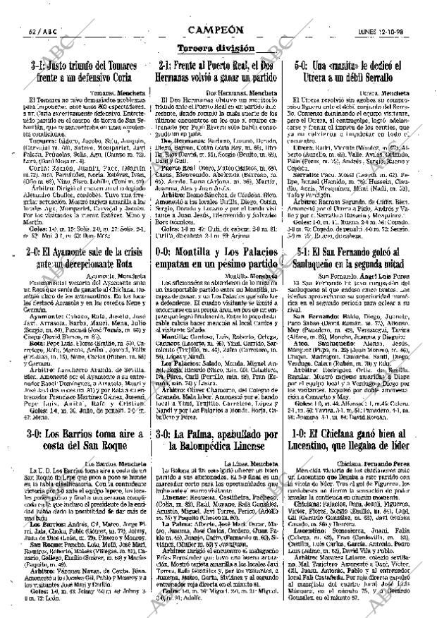ABC SEVILLA 12-10-1998 página 62