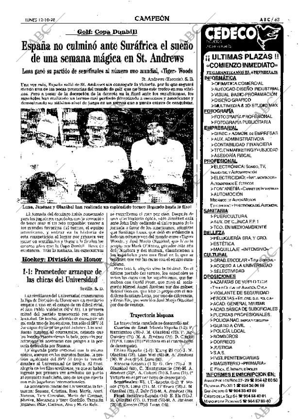 ABC SEVILLA 12-10-1998 página 63