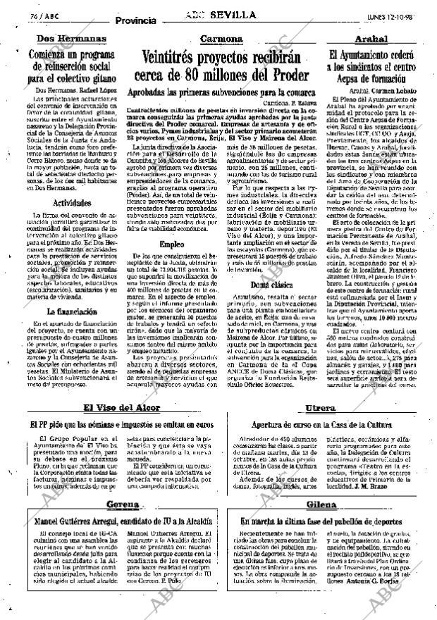 ABC SEVILLA 12-10-1998 página 76