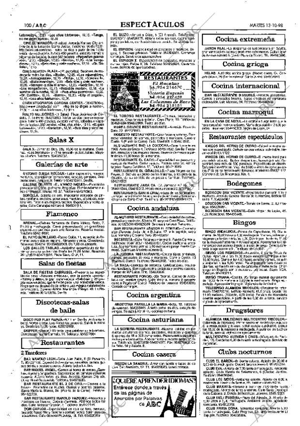 ABC SEVILLA 13-10-1998 página 100