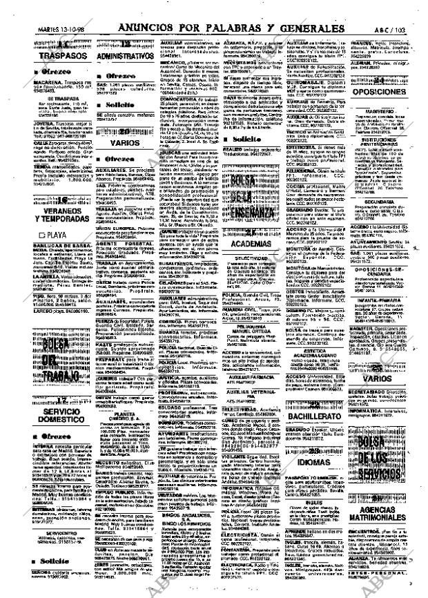 ABC SEVILLA 13-10-1998 página 103